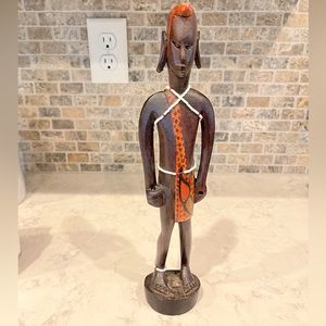 Wooden African statue